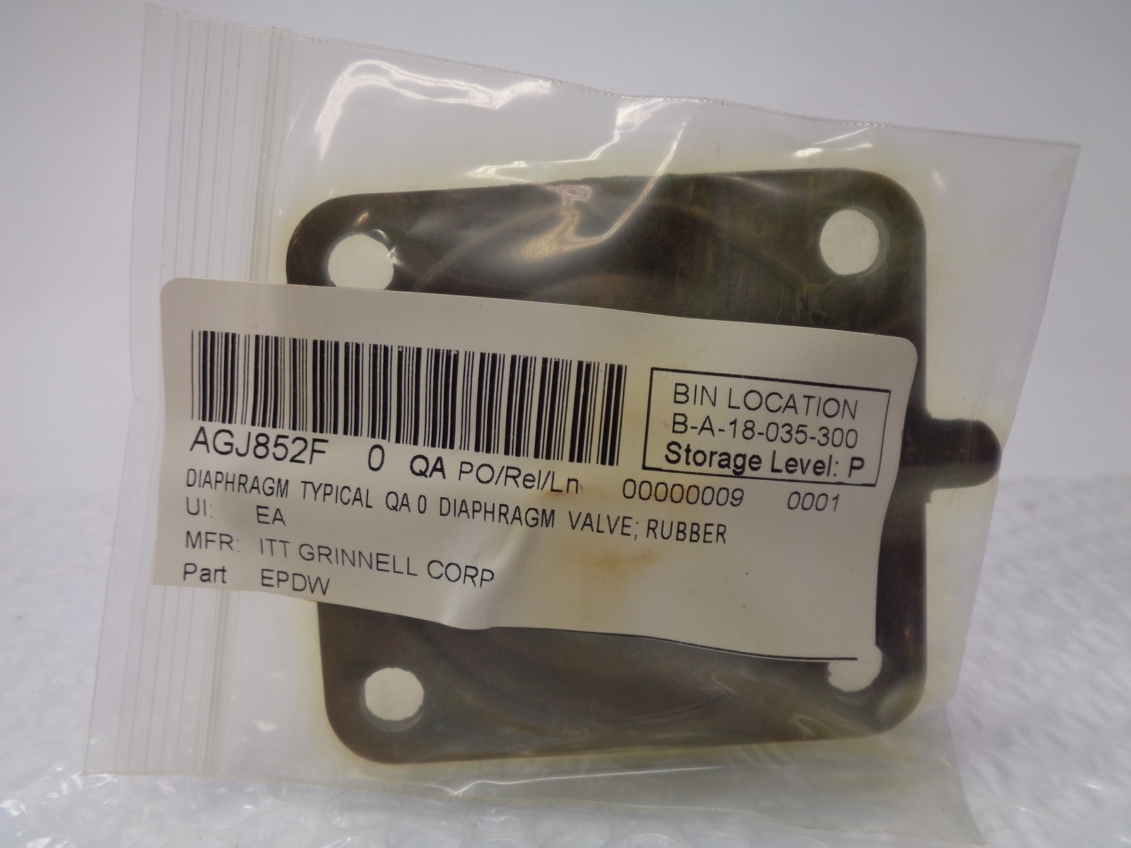 ITT GRINNELL GROUP EPDW DIAPHRAGM NSNP