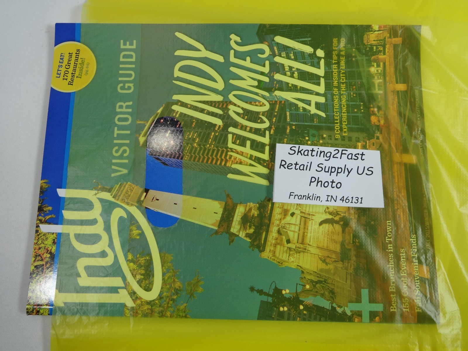 100 Qty. 12 x 3 x 18 Yellow High-Density Plastic Merchandise Bag w / Handle