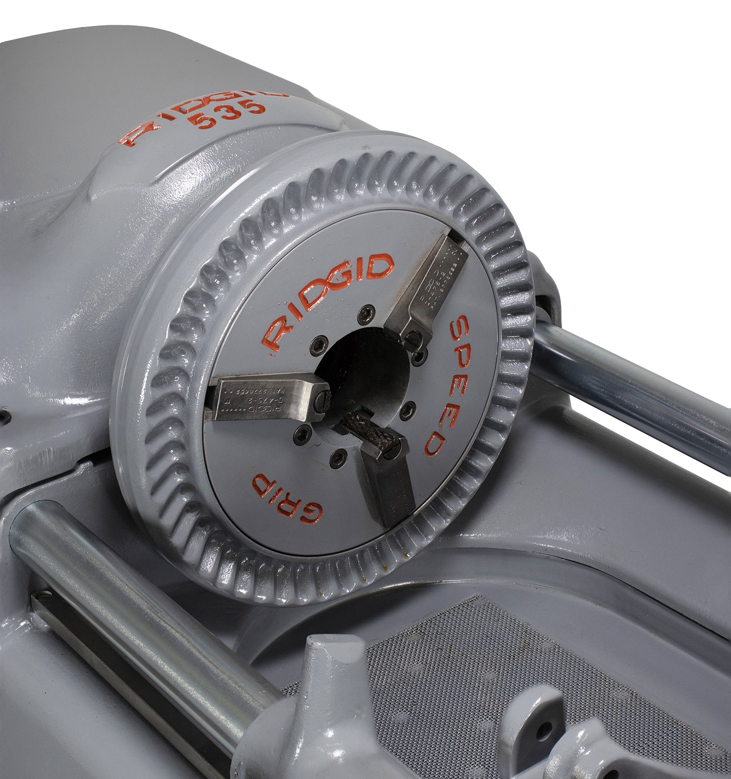 Reconditioned RIDGID® 535 V1 Pipe Threading Machine with Cart Dies Heads & Oil