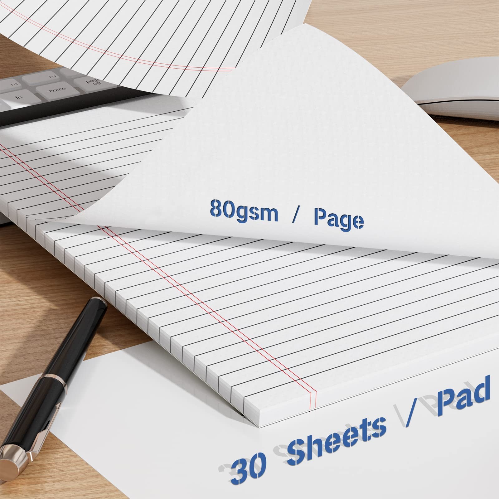 Nichela Legal Pads 6 Pack of Note 6 x 9 Inch Notepad 21lb Thick 6×9