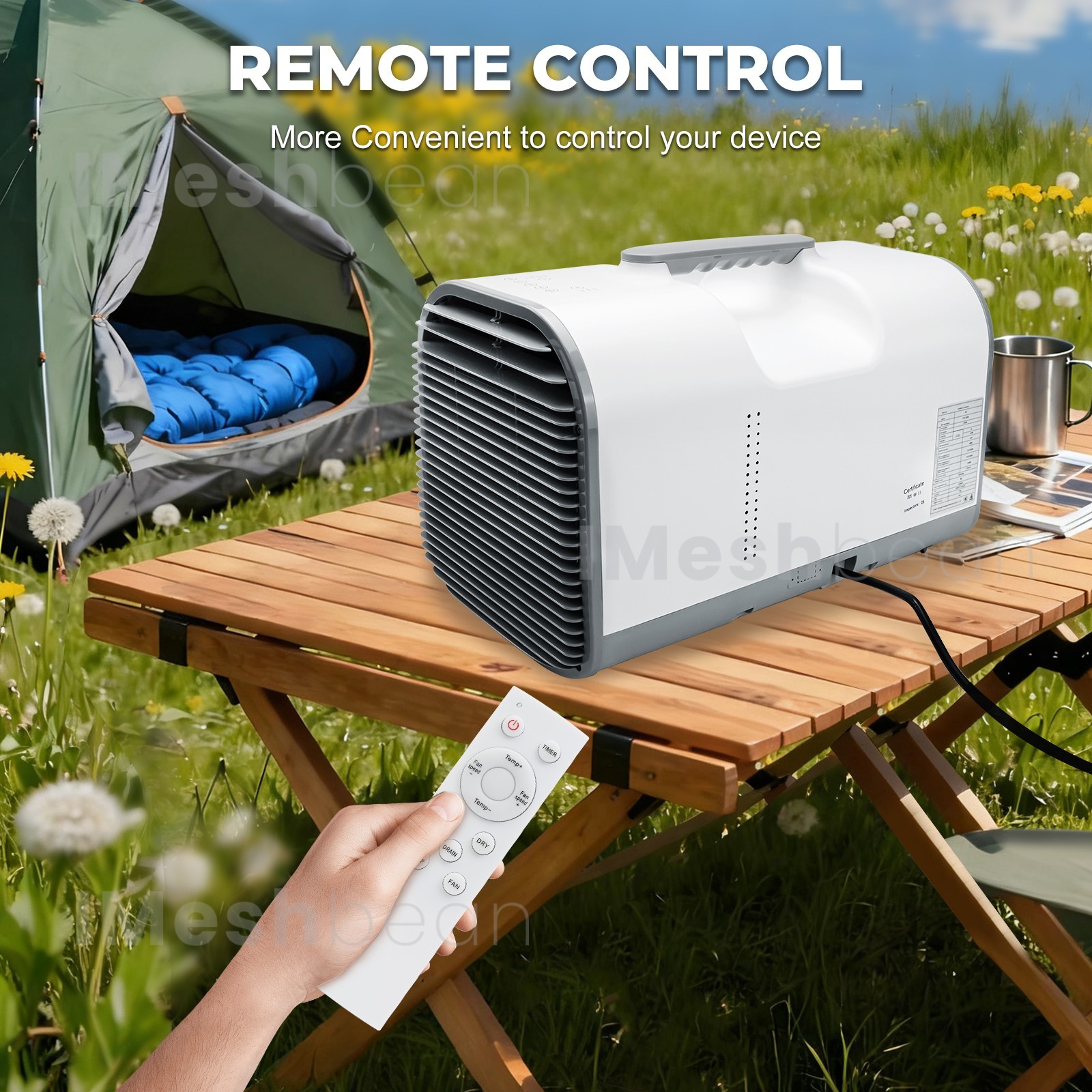 3 IN 1 Portable Air Conditioner 4095 BTU Tent Air Conditioning Outdoor Camping