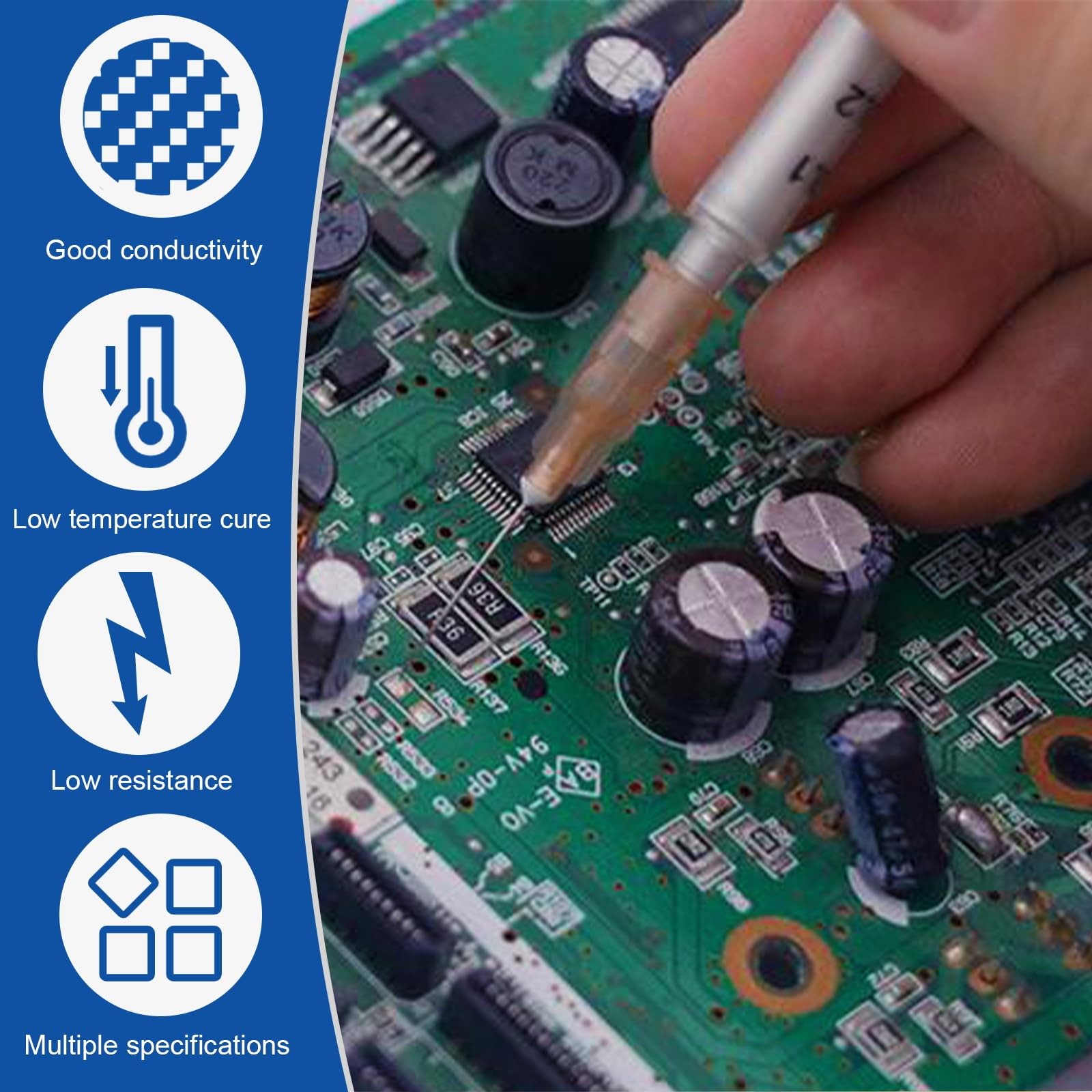KINGTAIXIN Conductive Silver Paint,0.5 ML Paste Adhesive…
