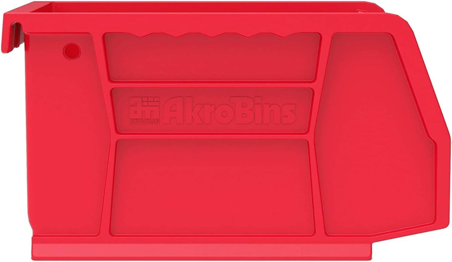 Stackable Red Plastic Storage Bins – 24-Pack for Garage & Pantry Organization
