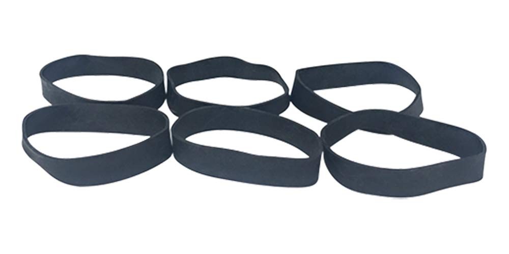 Black Replacement Bands for the Rubber Money Clip – 6 Pack, Minimalist Wallet