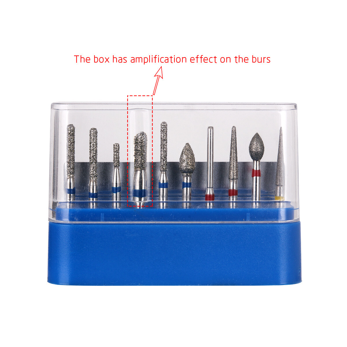 AZDENT Dental Air Turbine Crown Preparation Diamond Burs Anterior Teeth Drills