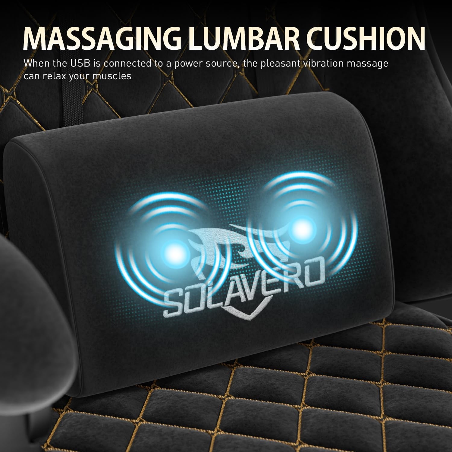 Ergonomic Gaming Chair with Footrest & Lumbar Massager, Gamer Computer Chairs
