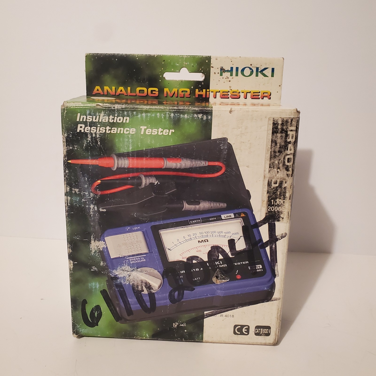 Hioki IR4018-20 Analog Insulation Resistance Tester Single-Range New With Box