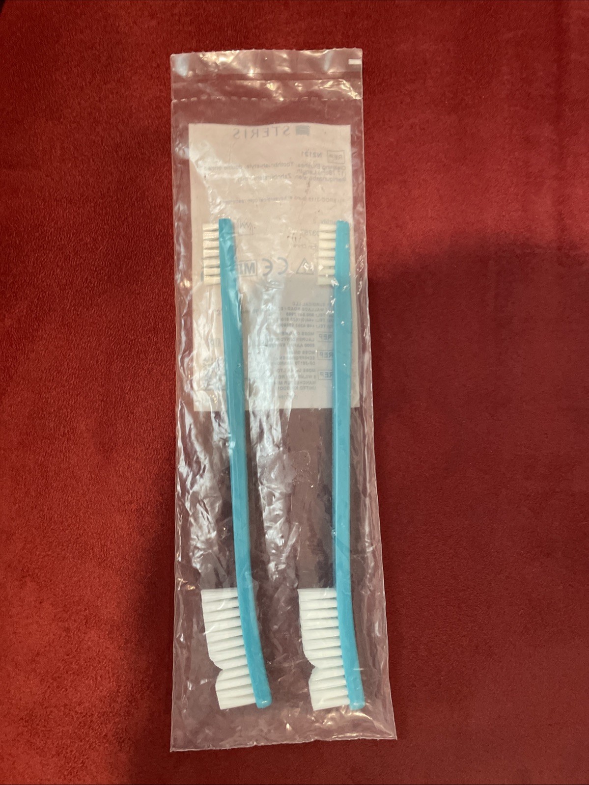 STERIS S2100 Toothbrush Style Surgical Instrument Cleaning Brushes 7″ Pack of 2