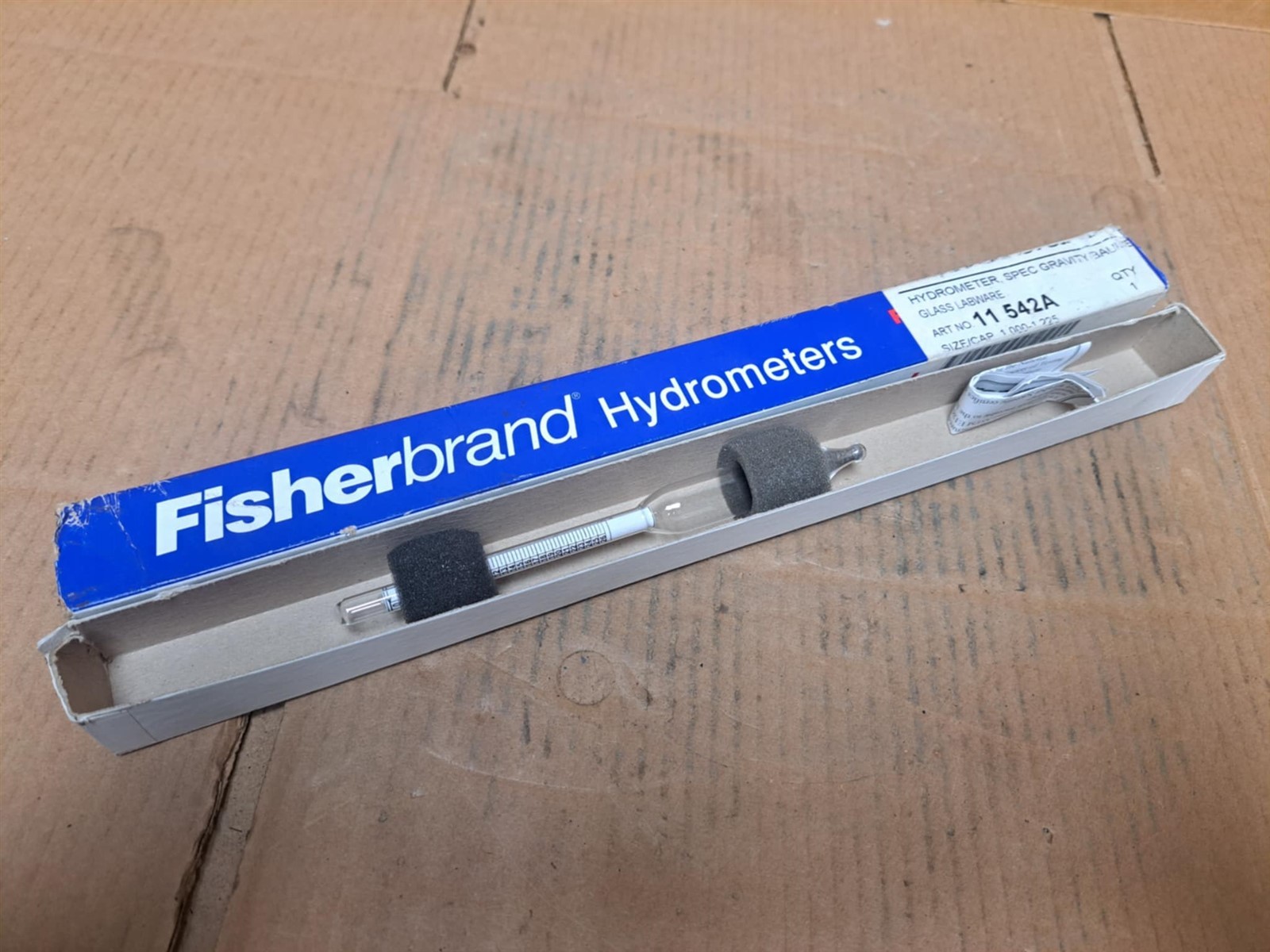 Fisherbrand Glass Labware Hydrometer Art. No. 11 542A