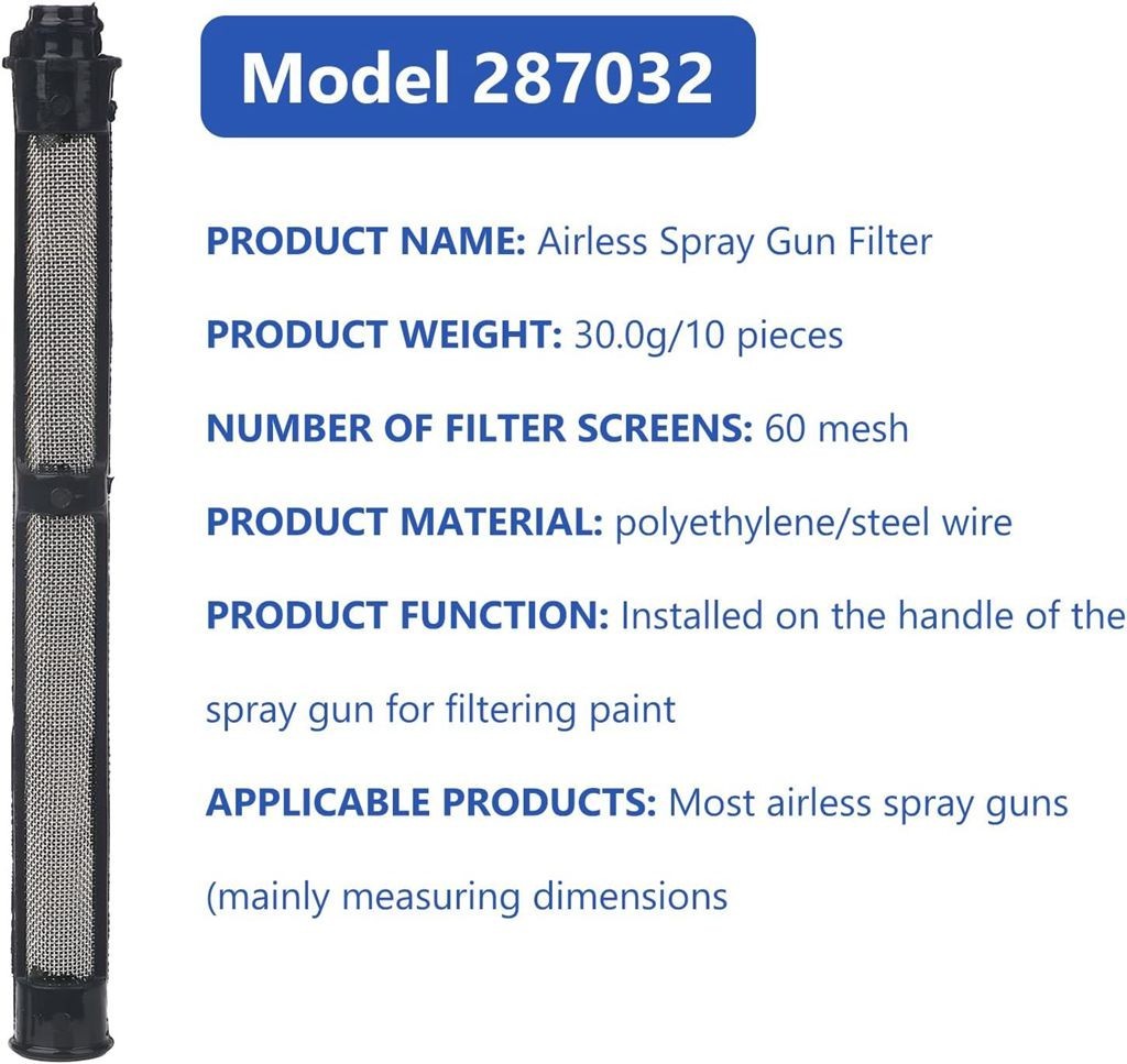 246385 246384 287032 Airless Sprayer Filter For Graco 390 395 490 495 595 C685
