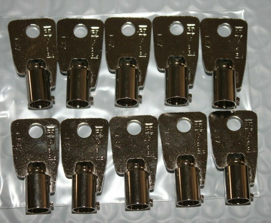 LOT of 10 NEW Tubular Key Blanks 1137S/137S Chicago-ACE-Locks MADE IN USA by HPC