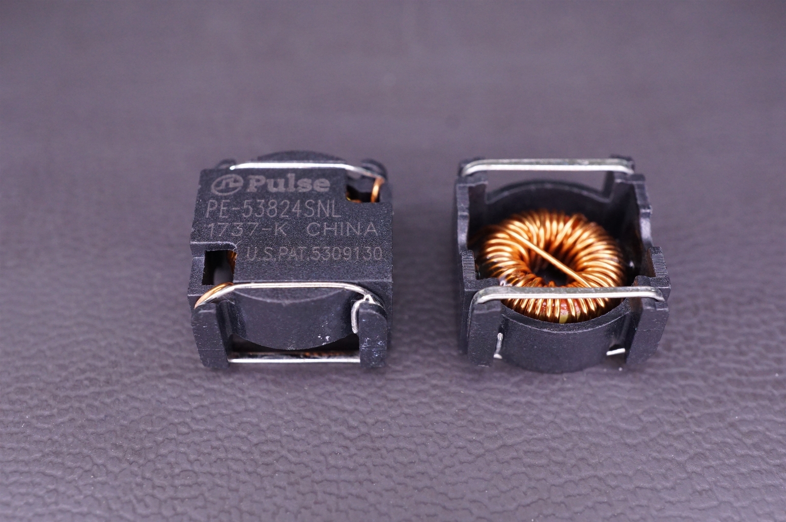 Lot of 2 PE-53824SNL Pulse Toroidal Inductor Shielded 26uH 100mOhm 20% 1.48A SMT