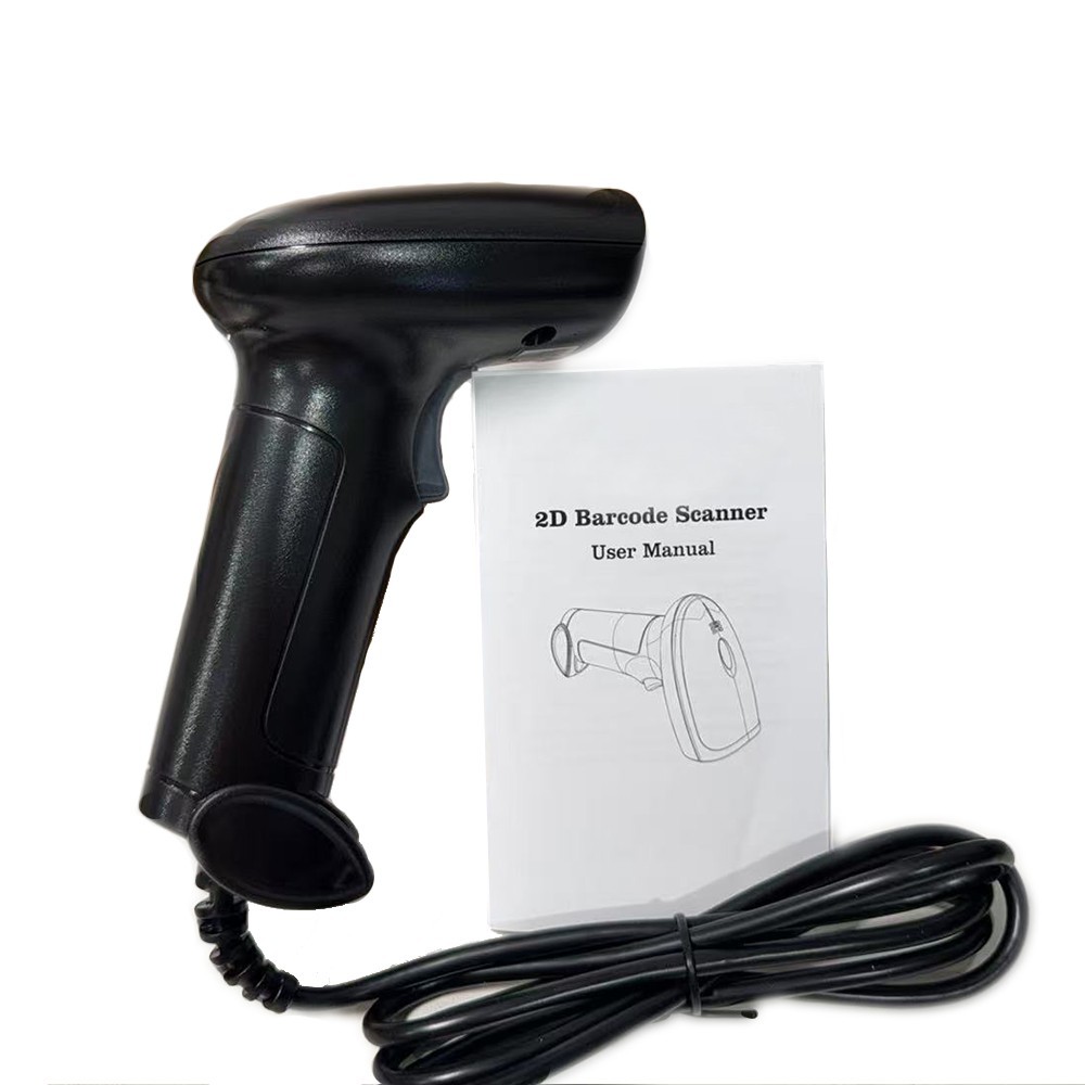 Anyeast Barcode Scanner W/Stand 2D 1D QR Code USB Wired Automatic 3Moudles POS