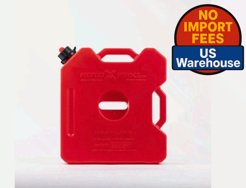 RotopaX 3 Gallon Gasoline Fuel Container CARB EPA Compliant Red USA Made