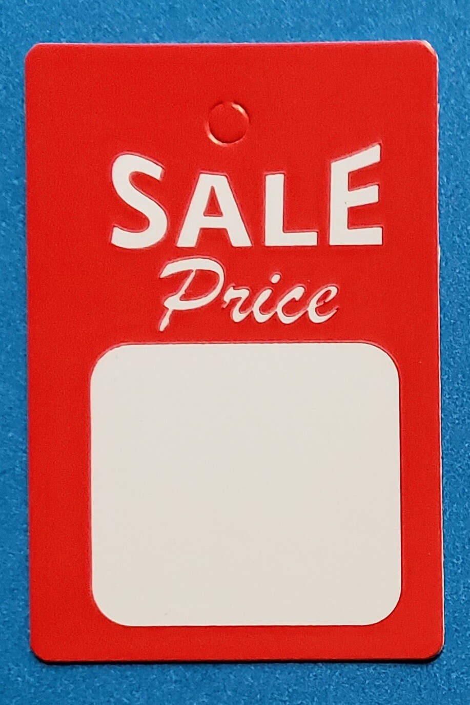 Unstrung Price Tags RED WHITE YELLOW Small Retail Sale Merch Coupon No String