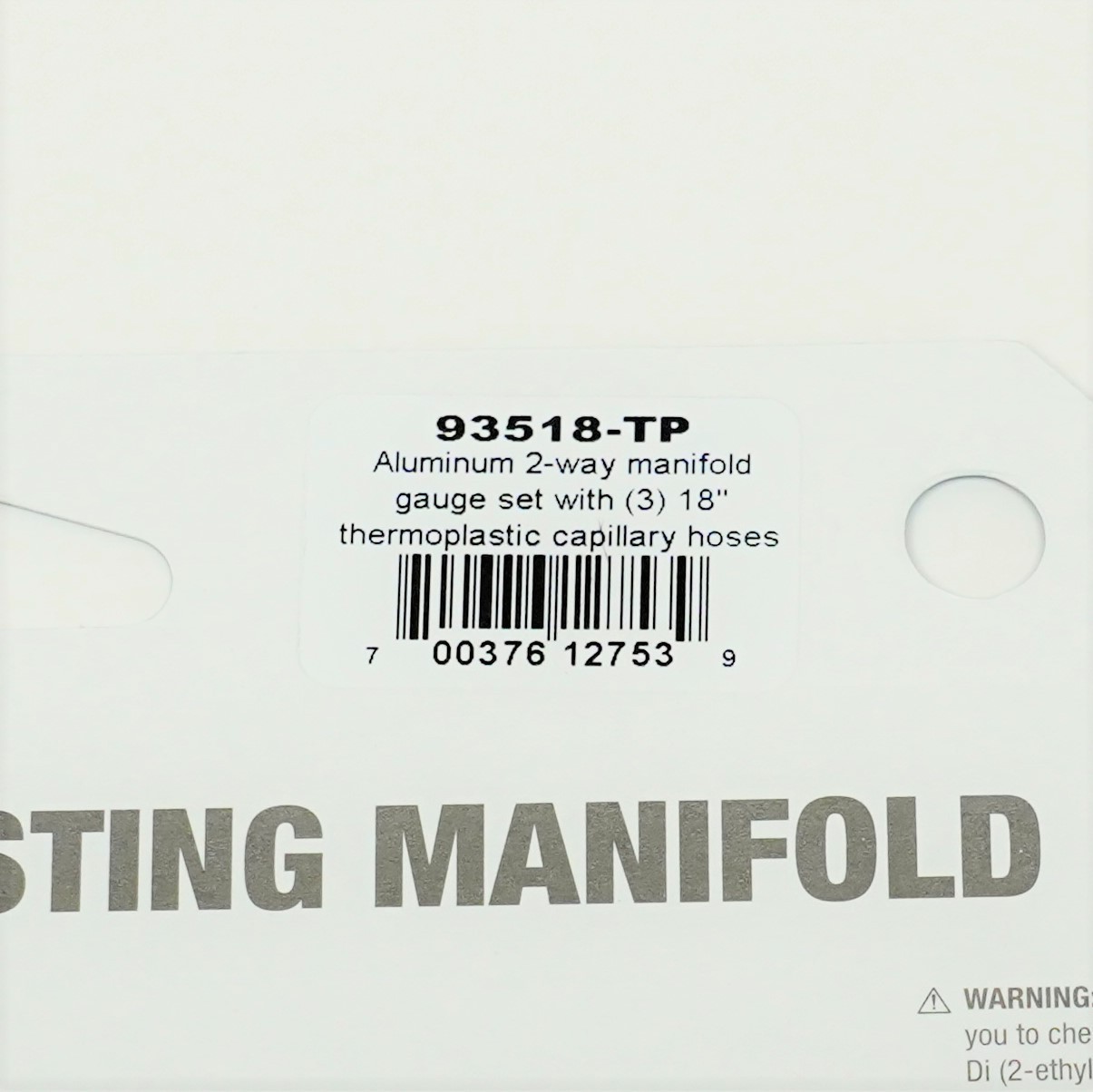 Aluminum Charging Manifold with 18″ Hoses R600a R290 R134a HVAC Refrigeration