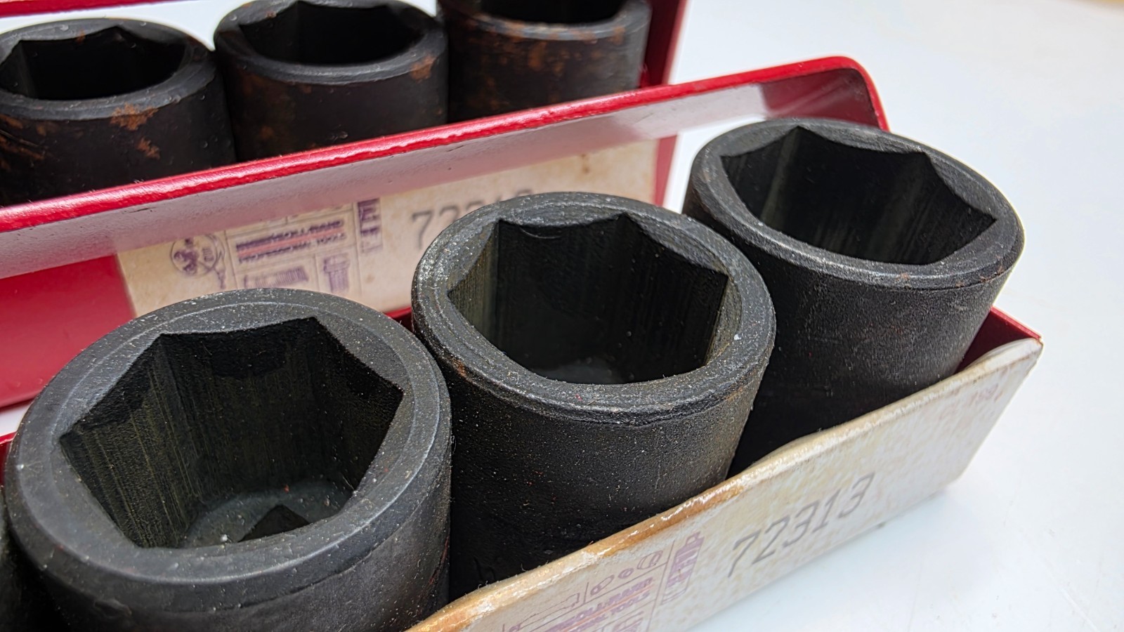 2x Wright Tool 72313 8pc 3/8in Drive 6-Point SAE Impact Socket Set