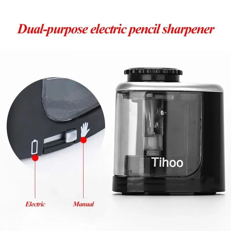 Automatic Electric Pencil Sharpener Helical Blade Fast Sharpen Home Office New