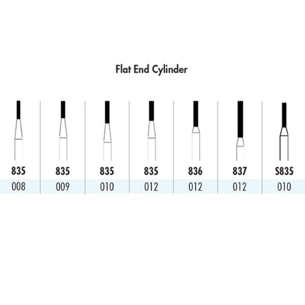 Quala FG #835.010 COARSE Diamond Bur 10/Pk