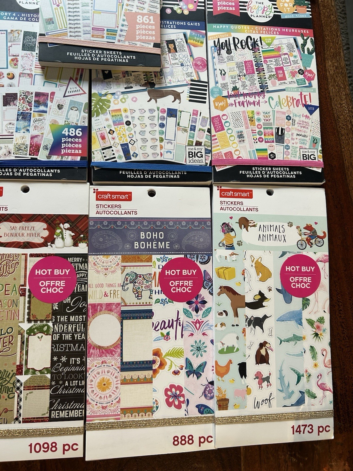 Planner Sticker Books Lot Of 18 The Happy Planner & Craftsmart