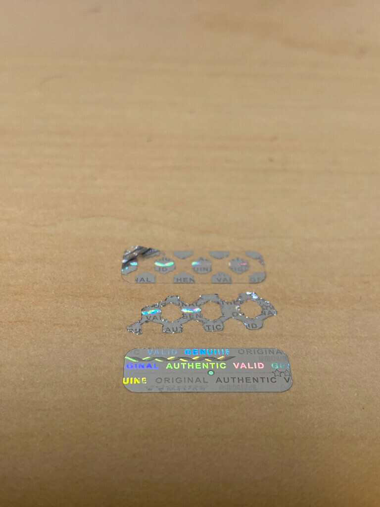 QTY 250 Small! Custom Printed Tamper Evident Security Void Hologram Labels