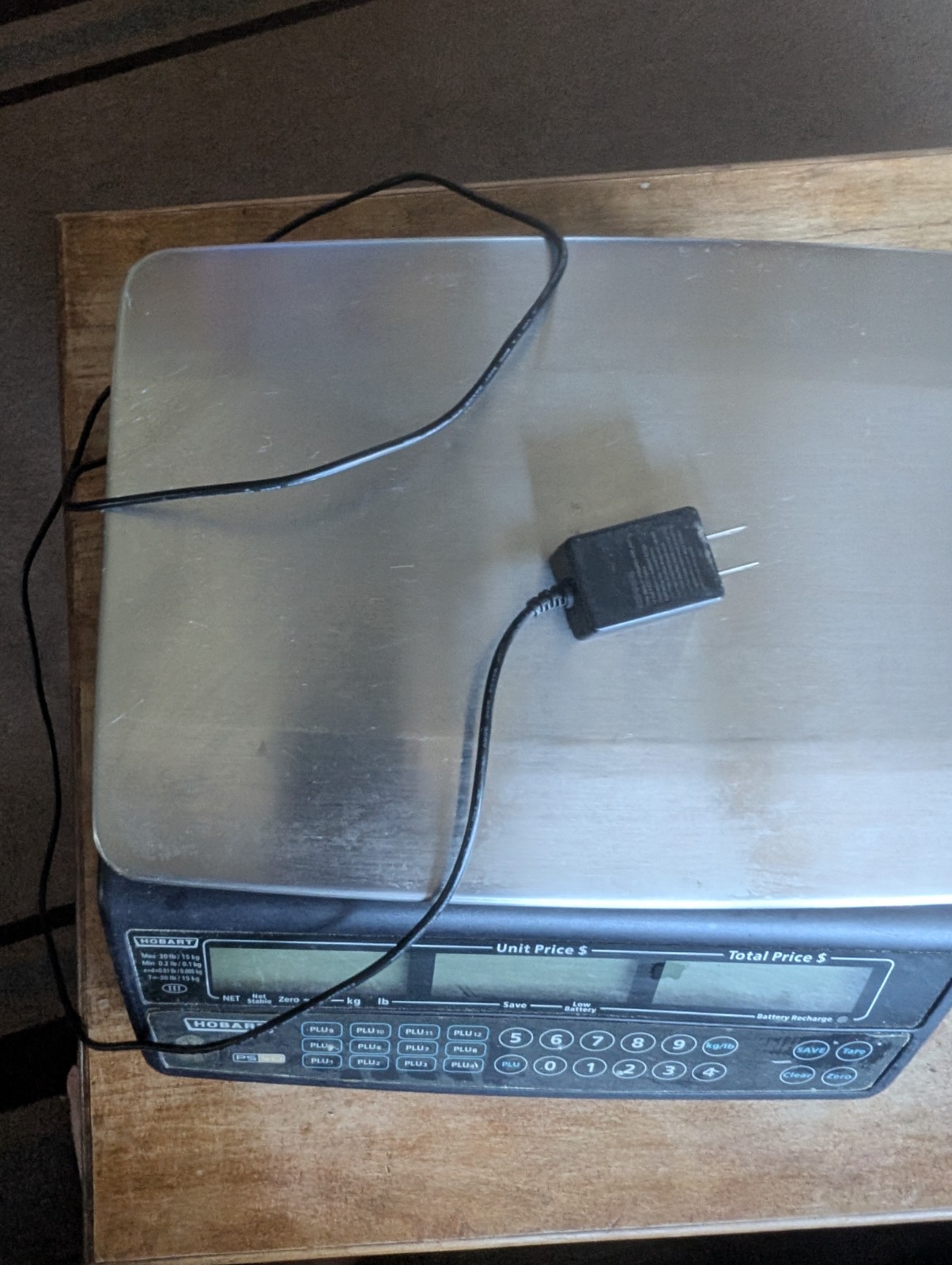 Hobart PS40 Digital Price Computing Legal for Trade Scale, 30 lb Capacity