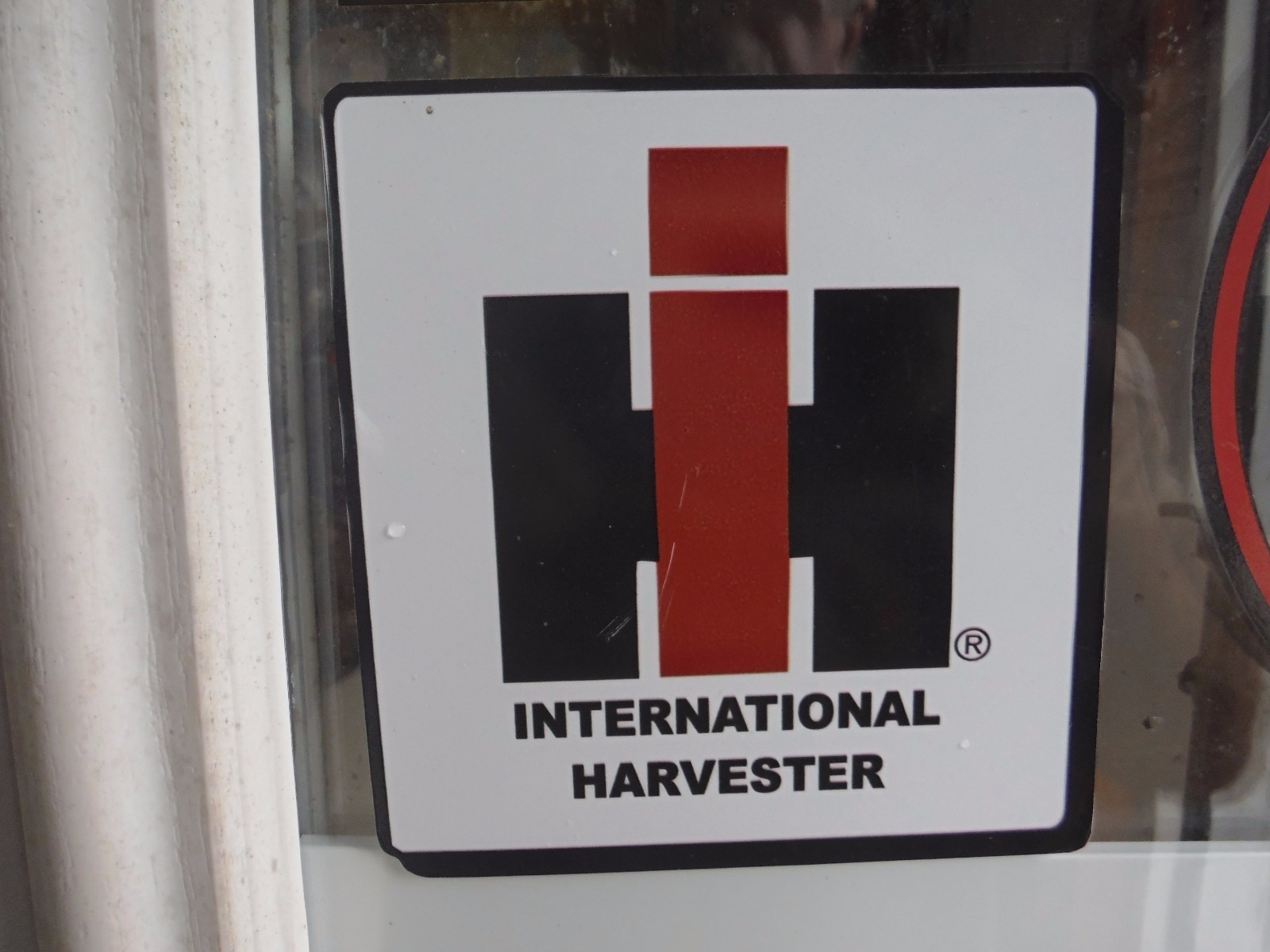 INTERNATIONAL HARVESTER DECAL. TRADEMARK. VINYL 6″ X 6″. SEE DETAILS