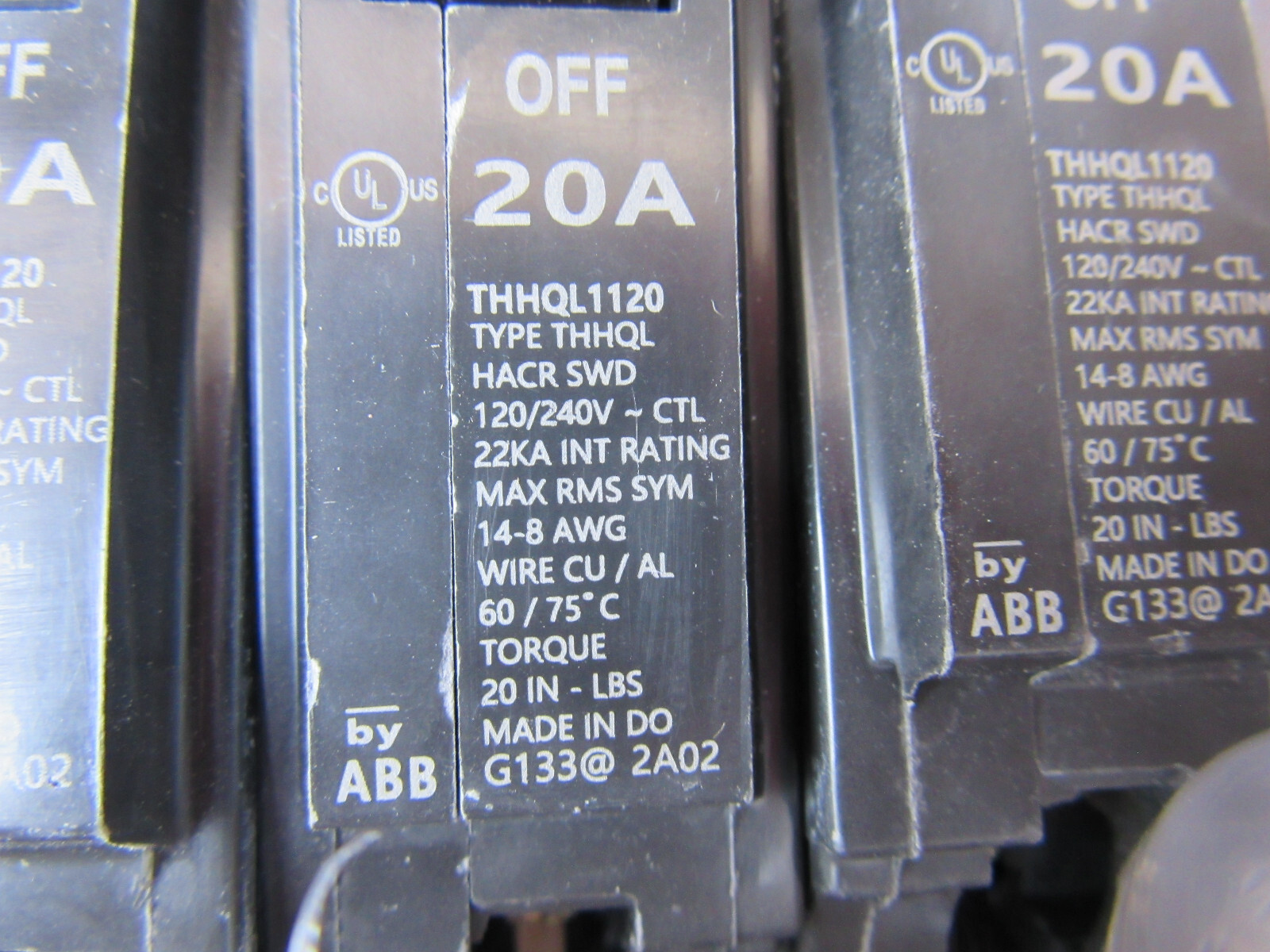 GE THHQL1120 Circuit Breaker 1P 20A 120/240V 22KA New Free Shipping