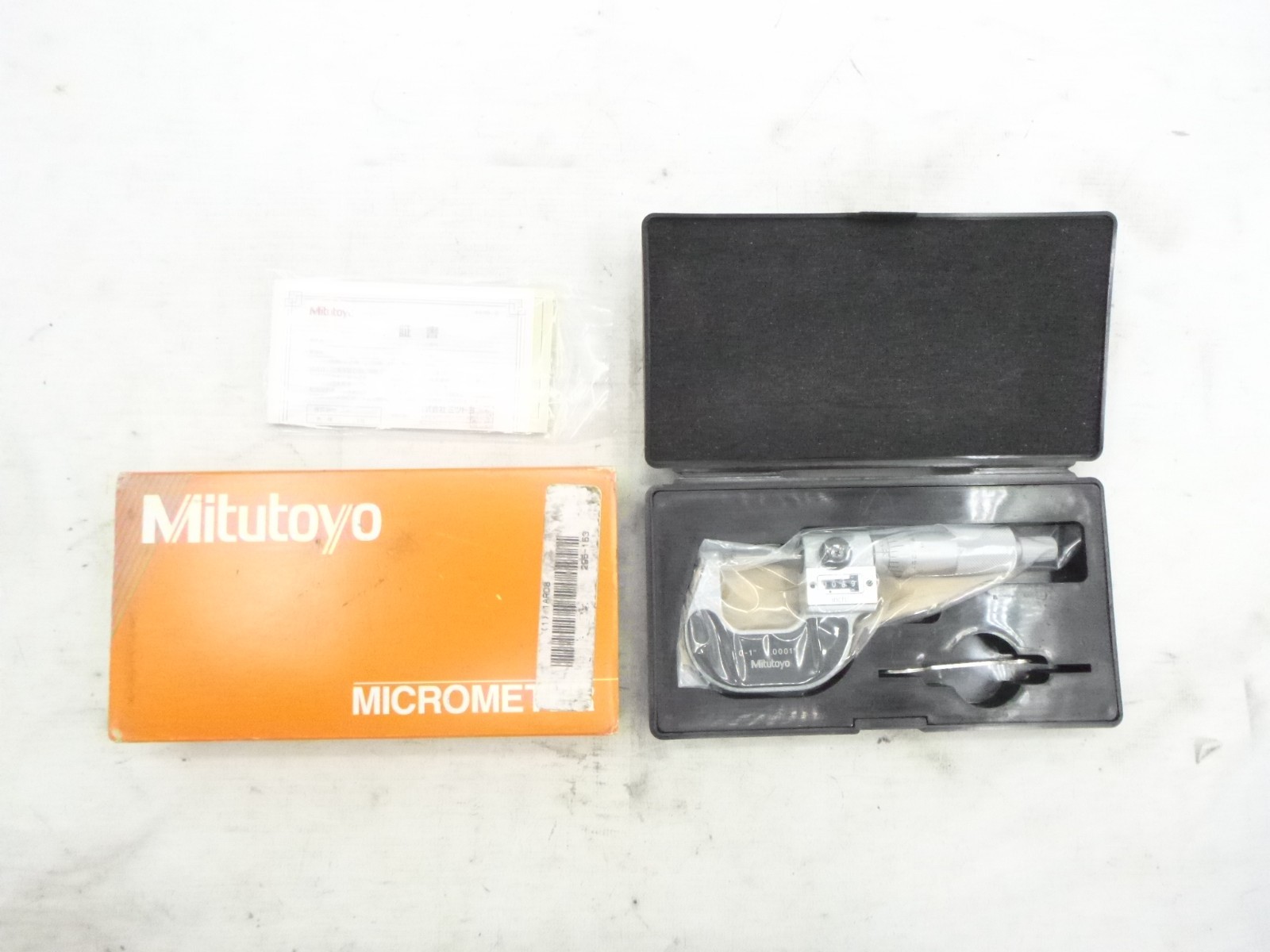 Mitutoyo Digital Spherical Face Micrometer 0-1″ Range 0.0001″ Resolution 295-153