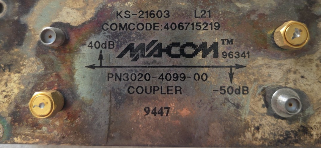 * WORKING MA-COM KS-21603-L21 COUPLER 3020-4099-00 KS-21603 PN3020-4099-00 MECCA