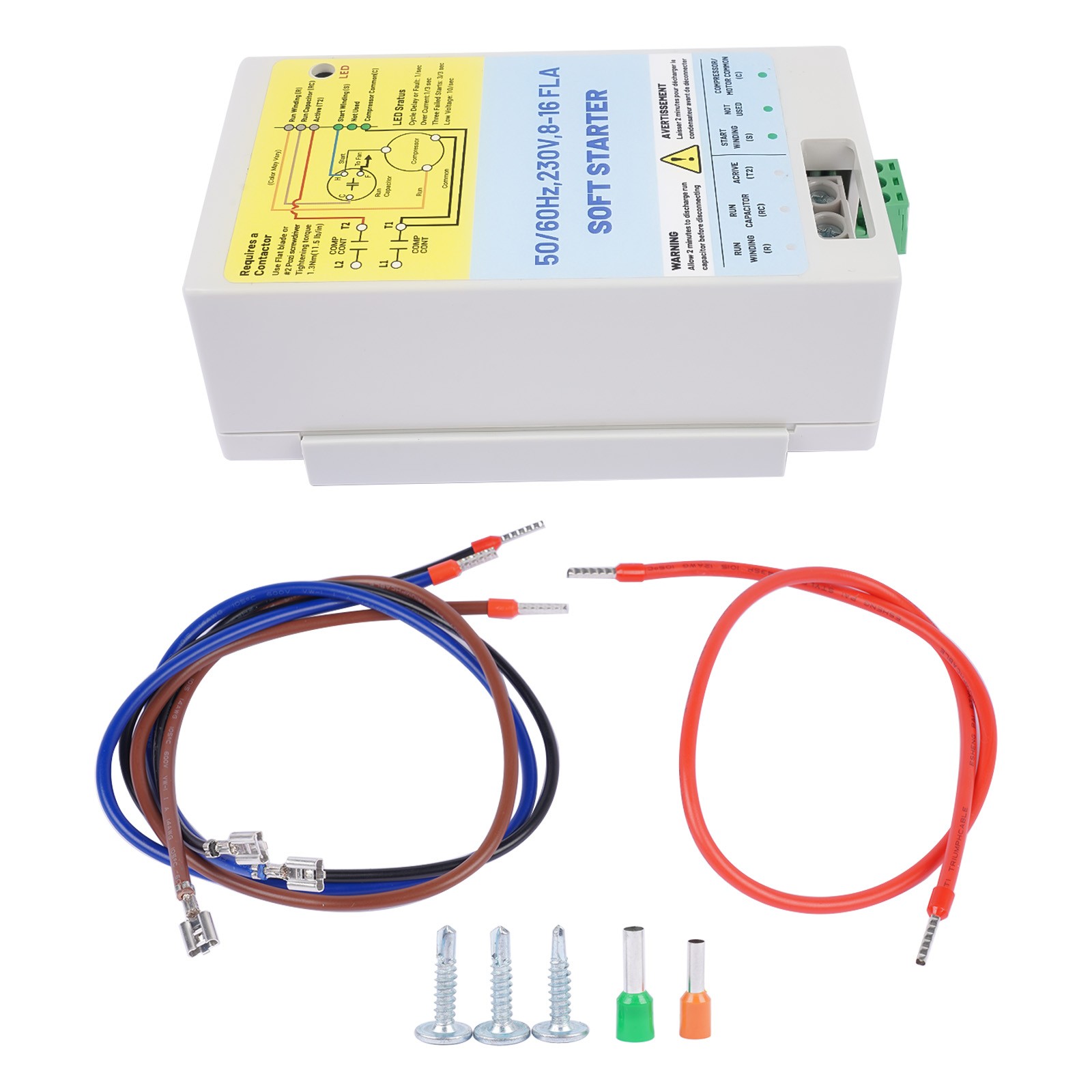 8-16A AC Soft Starter Motor Protection for Utility and/or Generator Power 230V