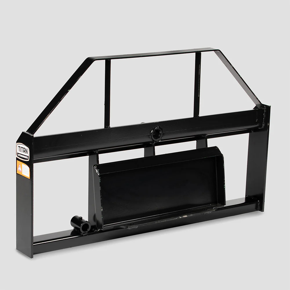 Titan Attachments Mini Skid Steer Pallet Fork Attachment, 48″ Fork Blades