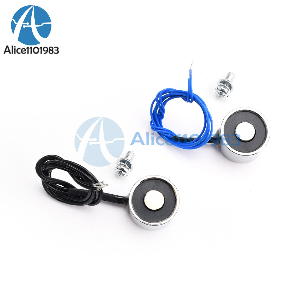 DC 5/12/24V 3KG/8KG Lifting Holding Magnet Electromagnet Solenoid Electro Magnet
