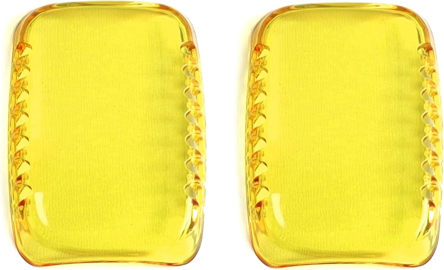 2pc 2500K Selective Yellow Colored LED Pod Fog Light Shield Cover Lenses – F150