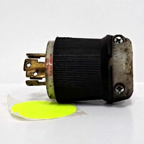 HUBBELL HBL2731 LOCKING PLUG 30A 480V AC MALE END