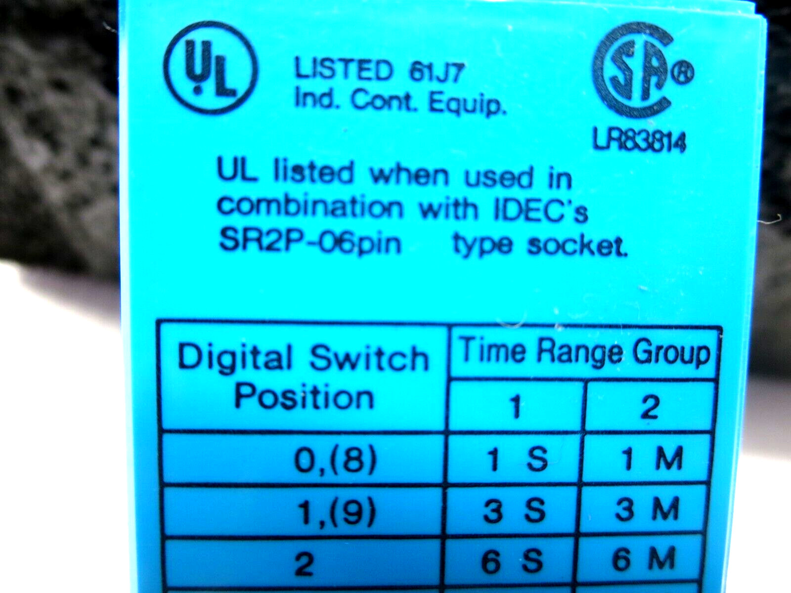 Idec RTE-P11 & P-B 27E122 Relay Time Delay W/Base 8 Pin 24VAC/DC See Pics Used