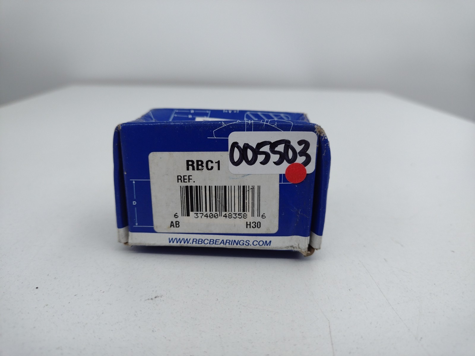 *** RBC Bearings RBC1 Flat Cam Follower Bearing 1-inch Roller Diameter