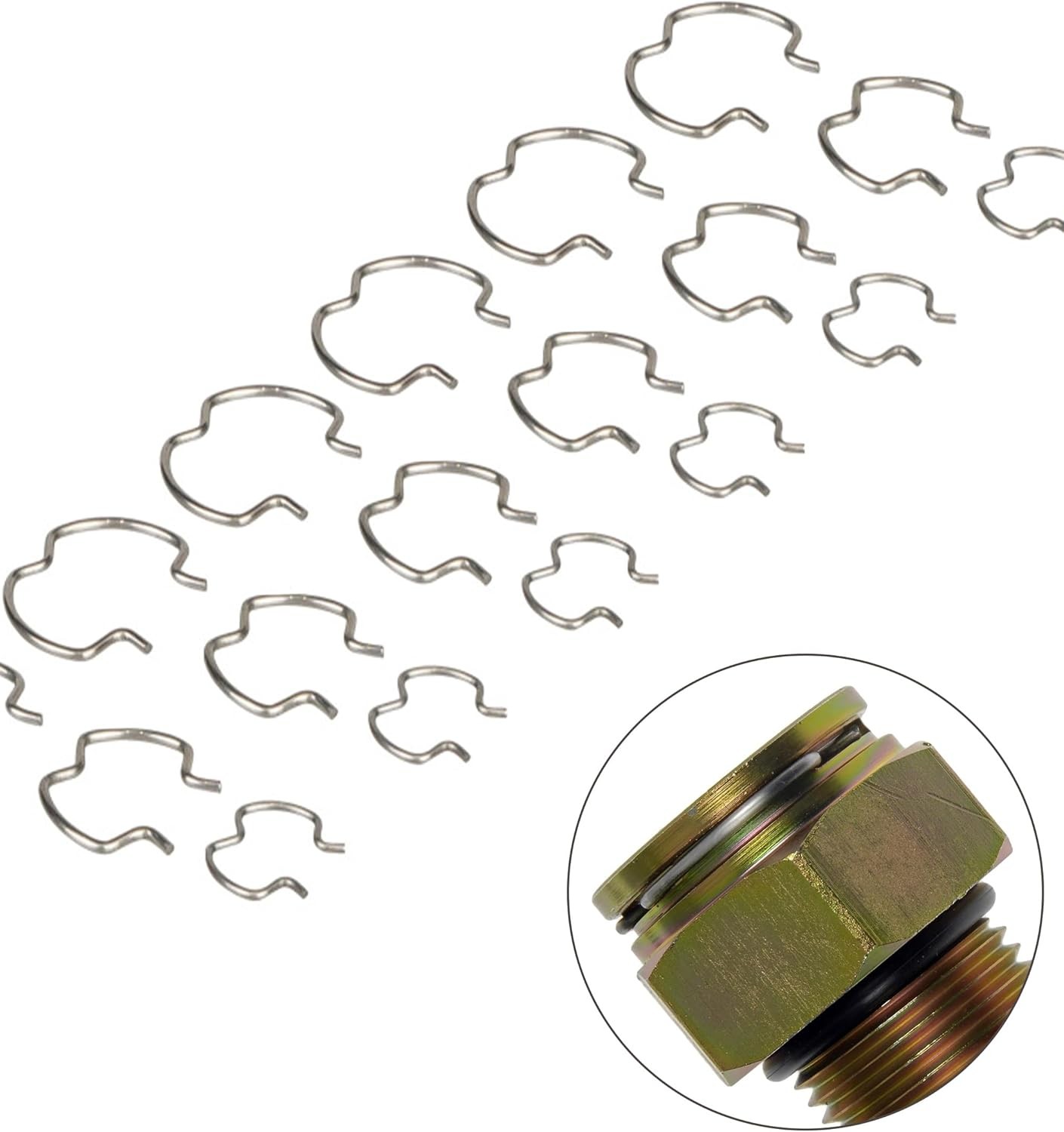 18pcs Transmission Line Clips,Car Accessories 3 Sizes 800-801 Quick Connector Re