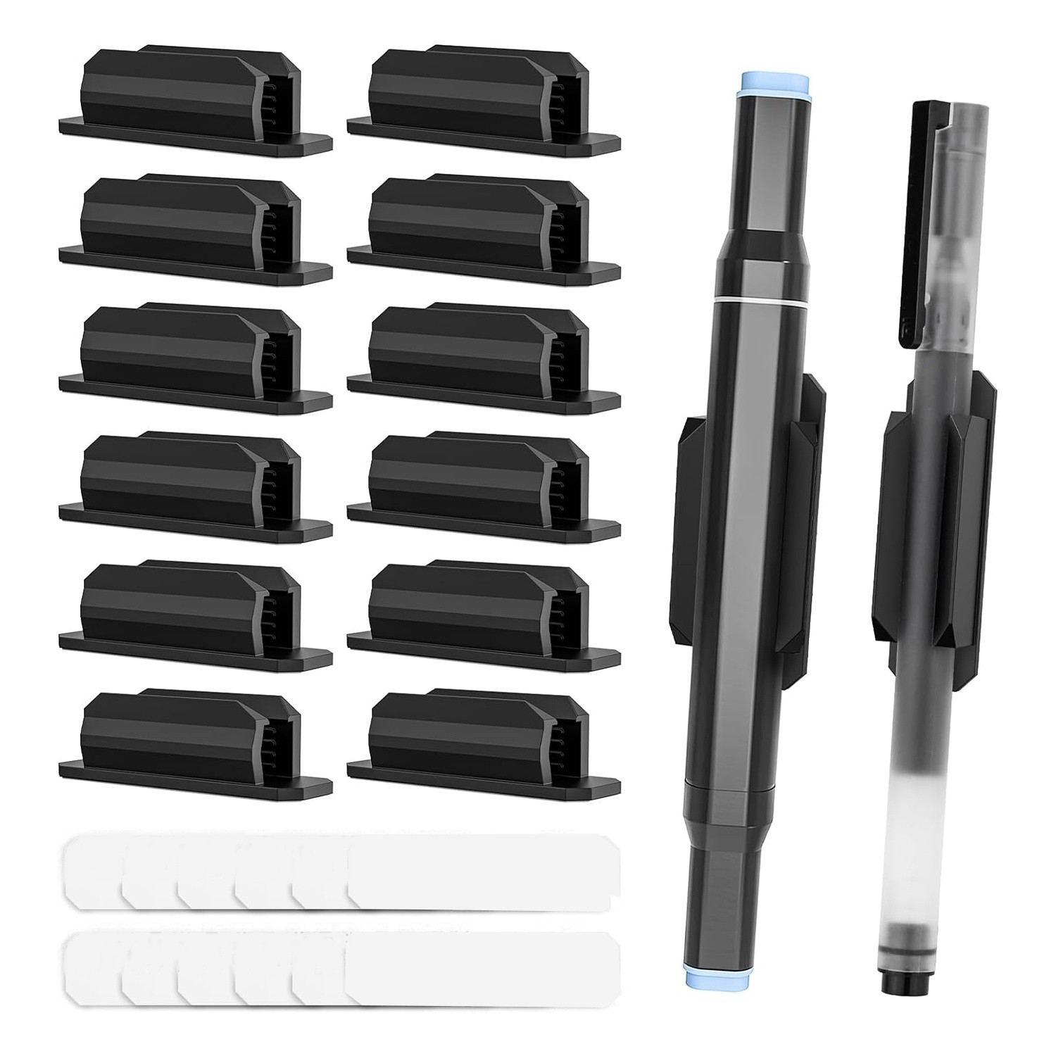 16Pack Adhesive Pen Holder Clipboard Pen Holder Stick on Pencil Holder Self2133