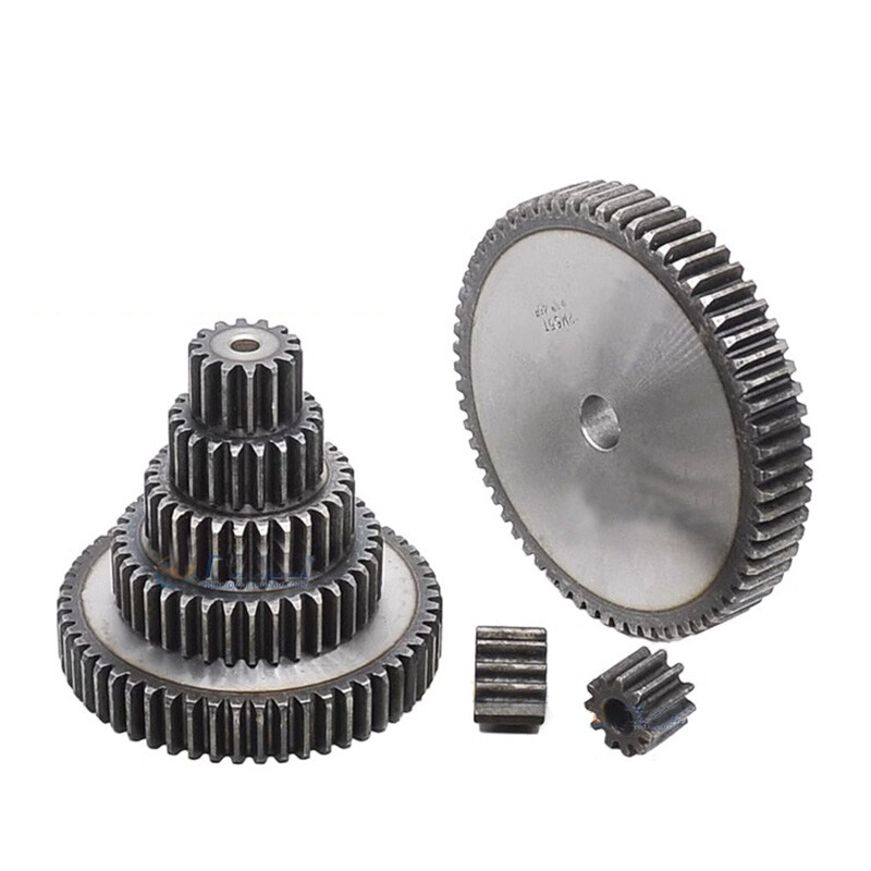 High Quality 2 Mod 10T-127T Tooth Spur Gear 45# Steel Pinion Gear Thickness 20mm