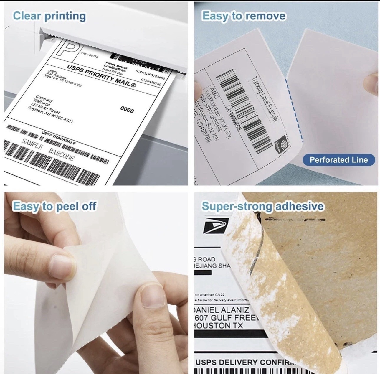 9527 Product 4″ x 6″ Direct Thermal Shipping Labels, 1 Stack/100