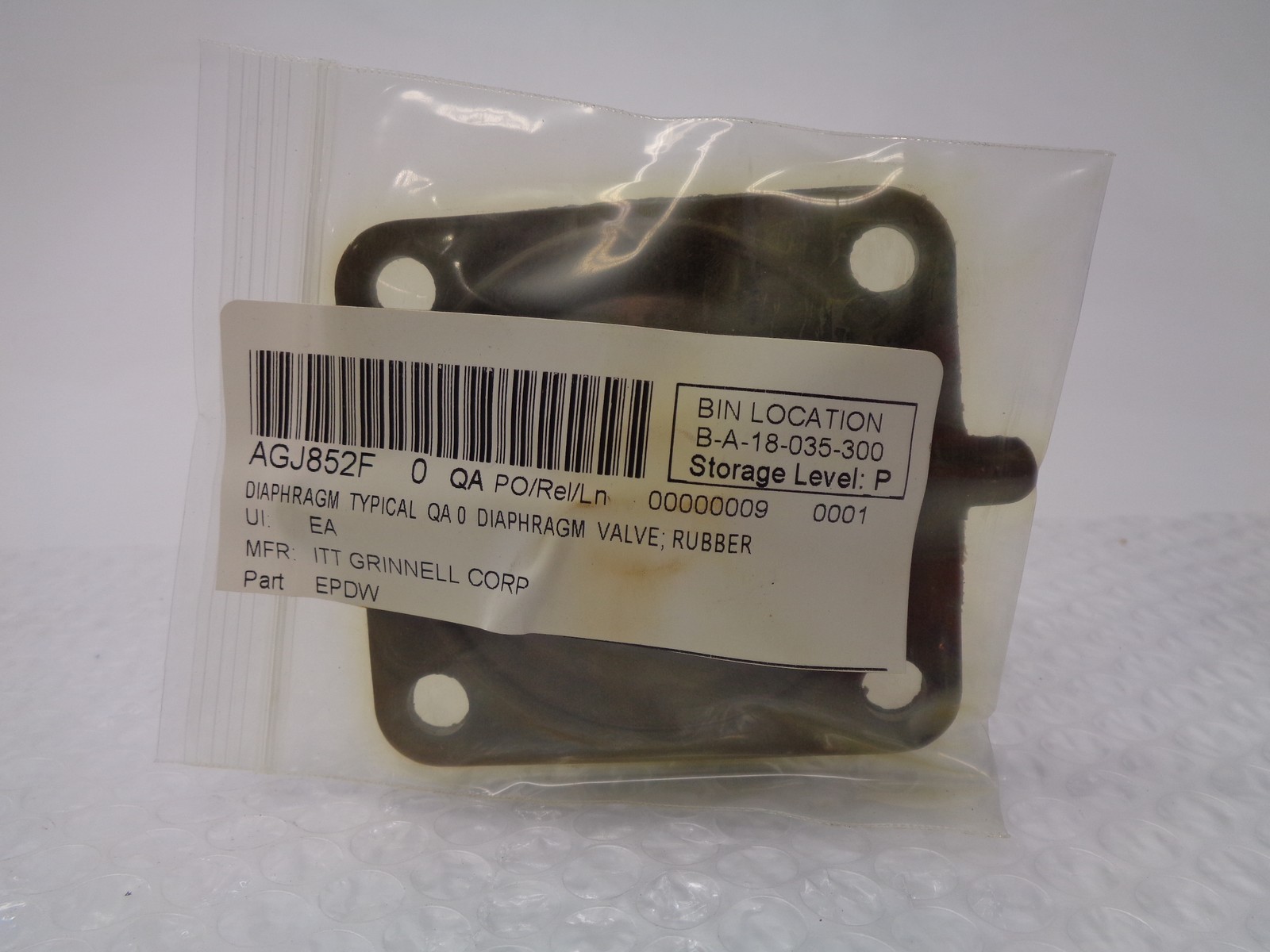 ITT GRINNELL GROUP EPDW DIAPHRAGM NSNP