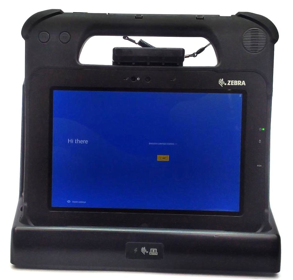 Zebra RTL10B1 Rugged Tablet Android RTL10B1-G1AS0X0000NA with Charging Cradle