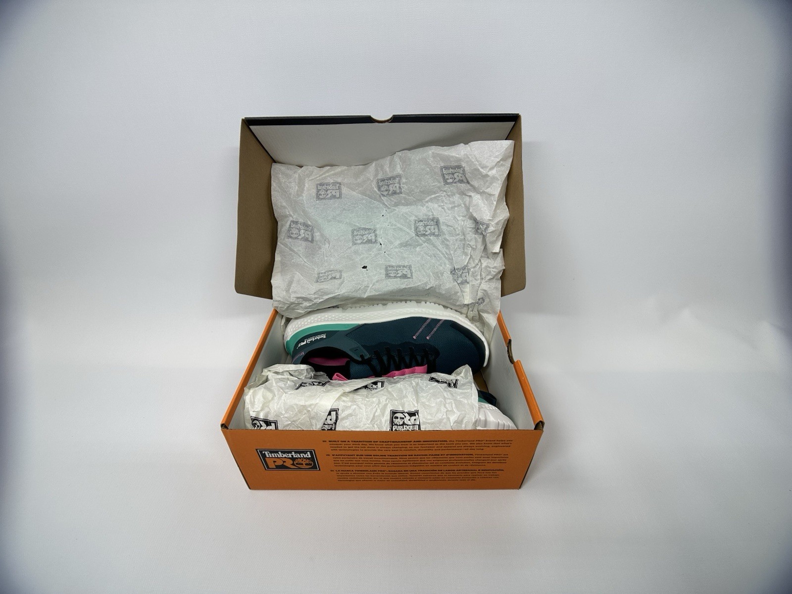 Timberland Pro Setra Women’s 8 Composite Safety Toe Teal Pink NIB