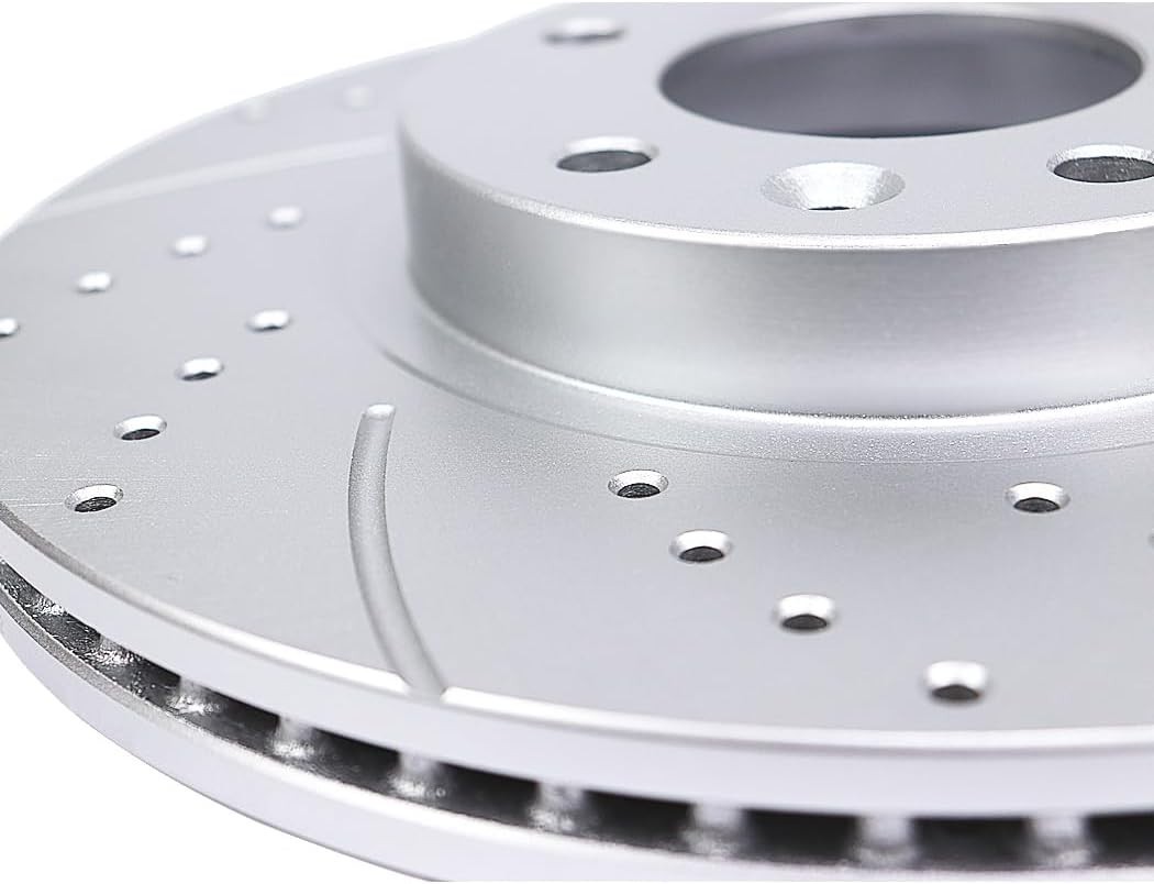Front Rear Brake Kit for 2.4L Accord Drilled Slotted Rotors Ceramic Pads