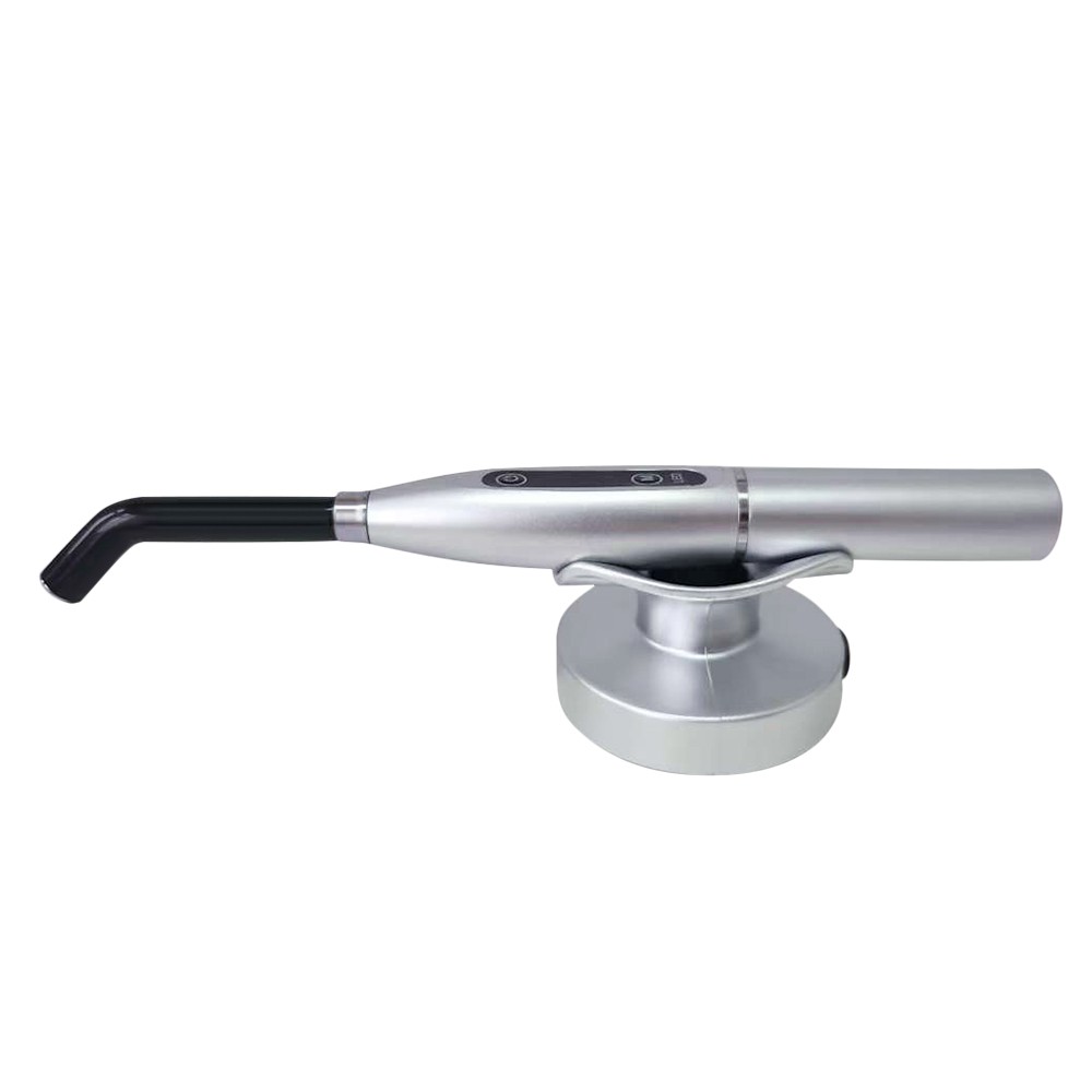 Dental Upgraded Rainbow LED Curing Light 1500-2000mw/cm2 3 Modes Silver US STOCK