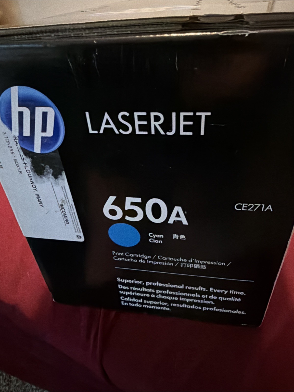 HP CP5525 650A Cyan Toner Cartridge New Sealed in Box Inkjet