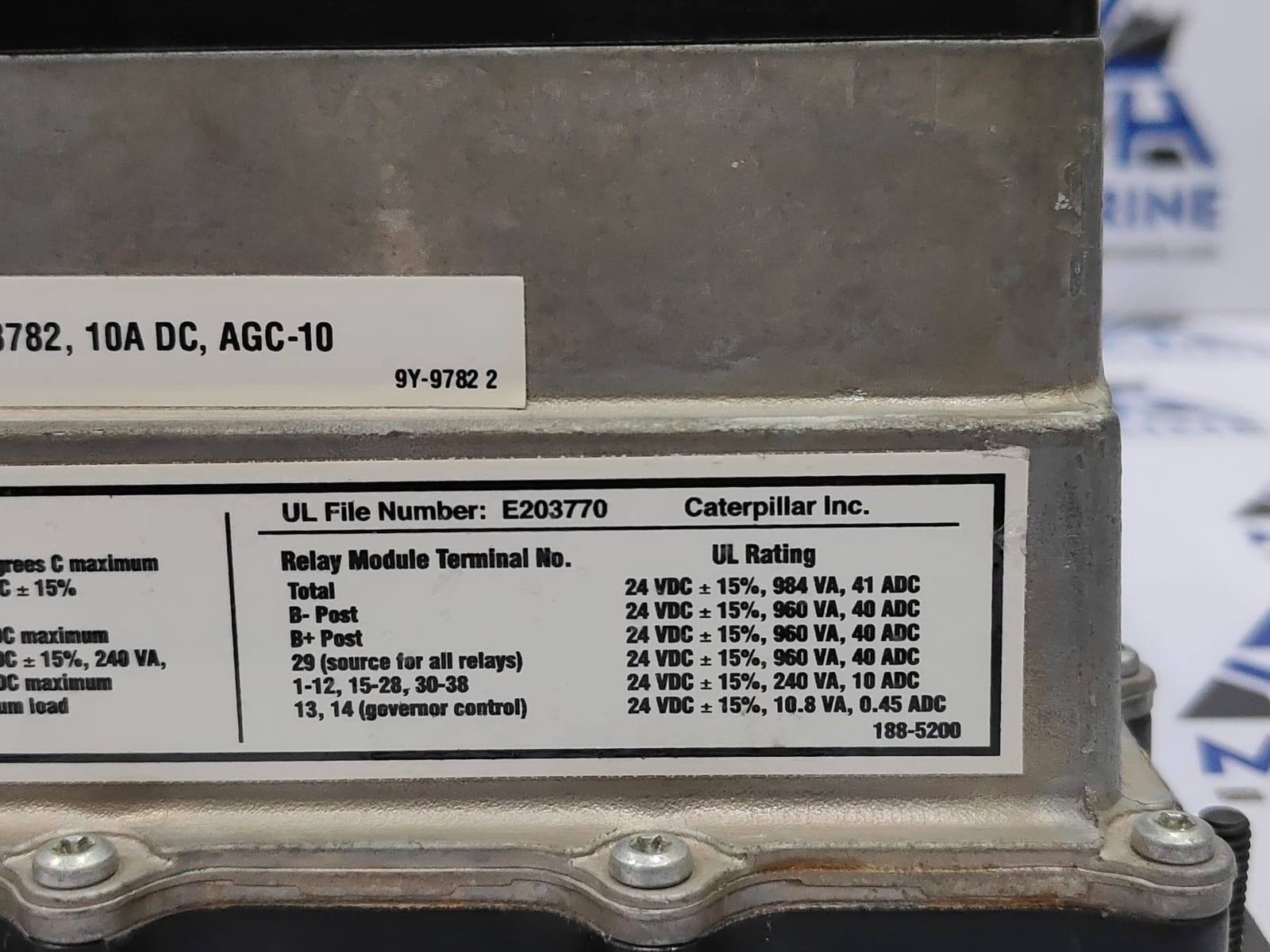 CATERPILLAR CONTROL PANEL E203770 (159-1798)