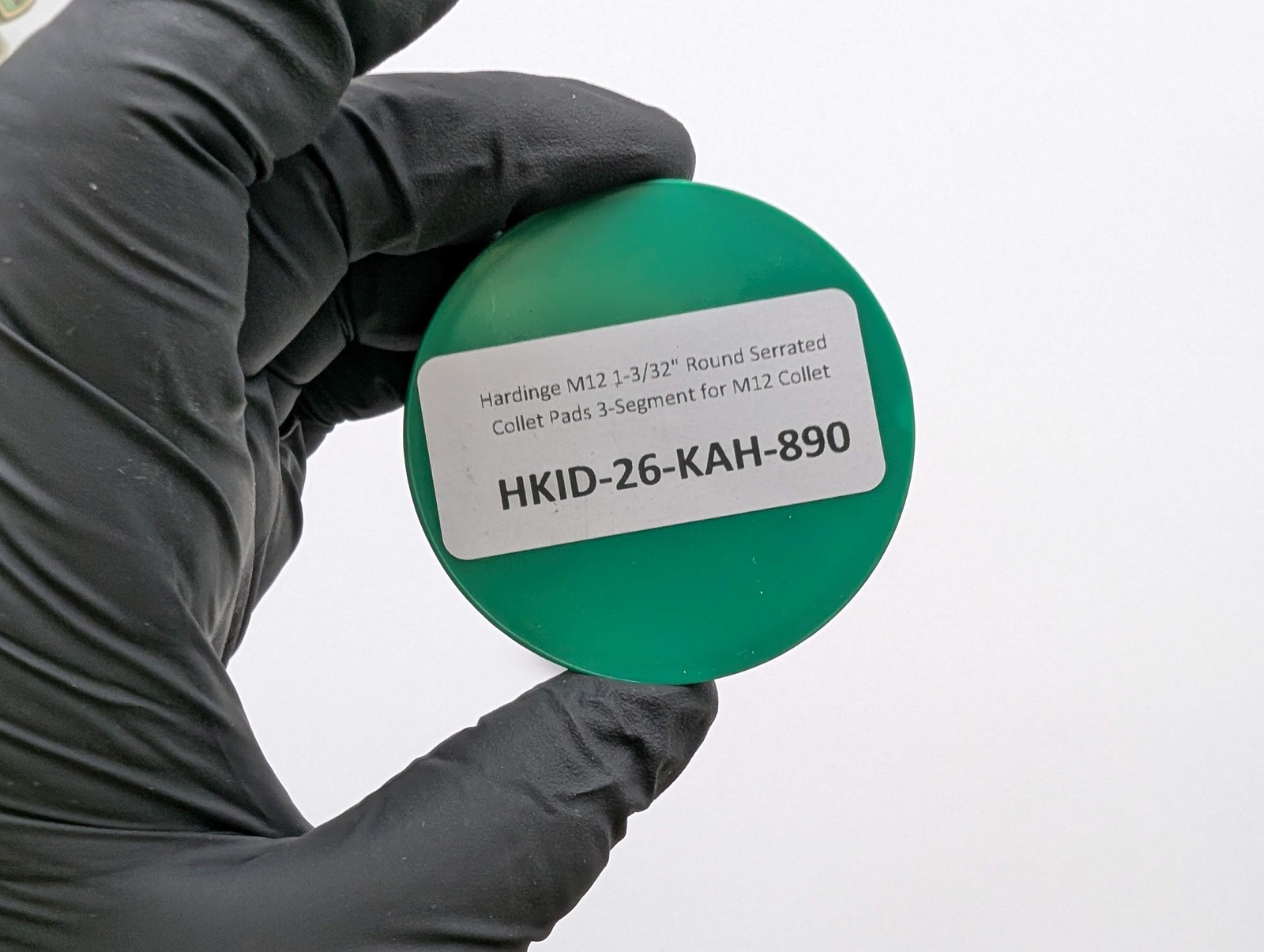 Hardinge M12 1-3/32″ Round Serrated Collet Pads 3-Segment for M12 Collet