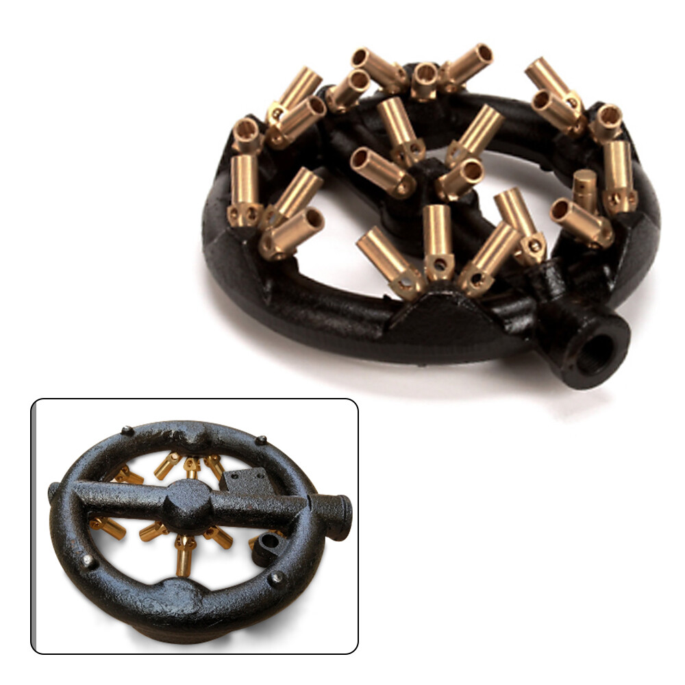 Chinese Wok Range Natural Gas 20 Tip Jet Burner-Cast iron & Brass Fast Shipping